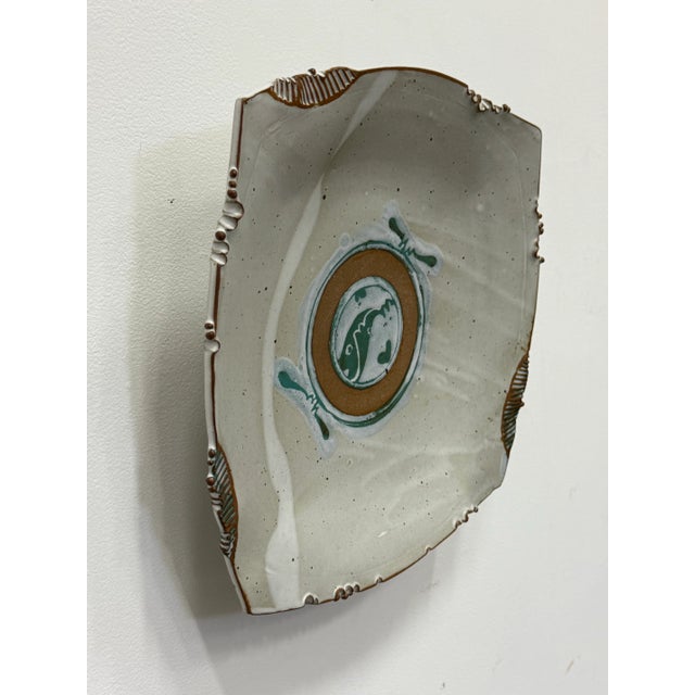 Late 20th Century Vintage Studio Pottery Decorative Charger For Sale - Image 5 of 9