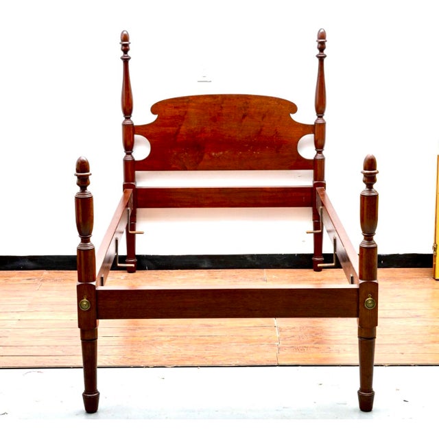 1960s Pair of Mahogany Chippendale Style Twin Bed Frames Chairish