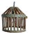 Vintage Farmhouse Industrial Iron Basket Cage Pendant Light For Sale