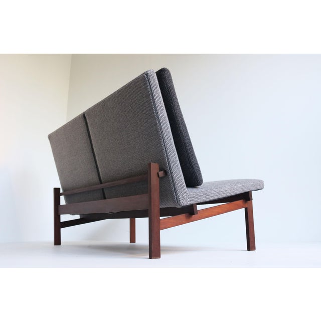 Wood Living Room Set F181 & D181 Square Line Series by Kho Liang Le & Theo Ruth for Artifort, 1958, Set of 3 For Sale - Image 7 of 18