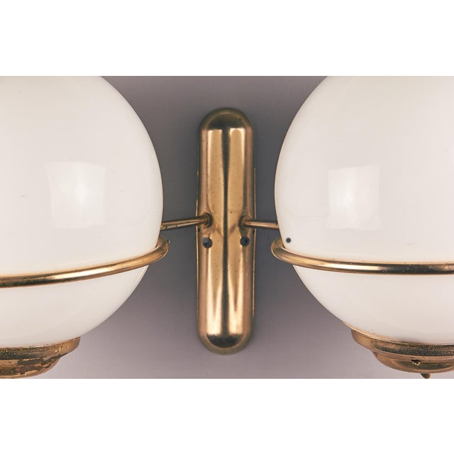 Gold Glass Candle Sphere Wall Lamp, 1970s For Sale - Image 8 of 14