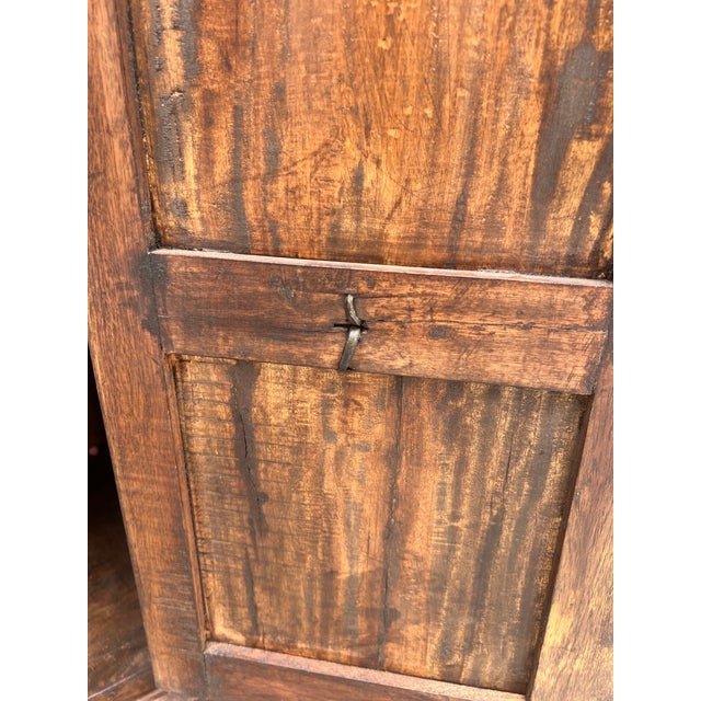 19th Century Spanish Carved Walnut Tuscan Credenza or Buffet For Sale - Image 10 of 12