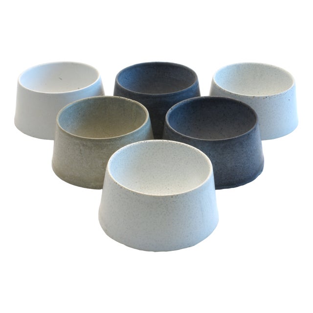 Concrete Egg Cups by Ulf Neumann for Raw Living, Set of 6 For Sale