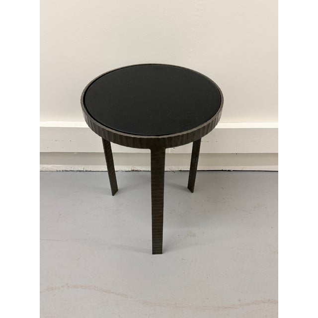 Ward Bennett Black Glass Side Table For Sale In Washington DC - Image 6 of 7