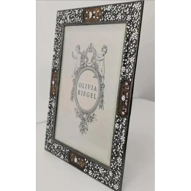 Olivia Riegel Bronze Queen Anne's Lace Large Picture Frame For Sale In Atlanta - Image 6 of 8