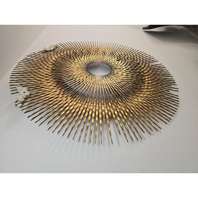 18th Century Gilt Carved Wooden Sunburst For Sale - Image 16 of 18