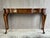 Hekman Georgian Style burlwood console table with drawer. This long, narrow table measures 55.5” wide, 17” deep and 30.5”...