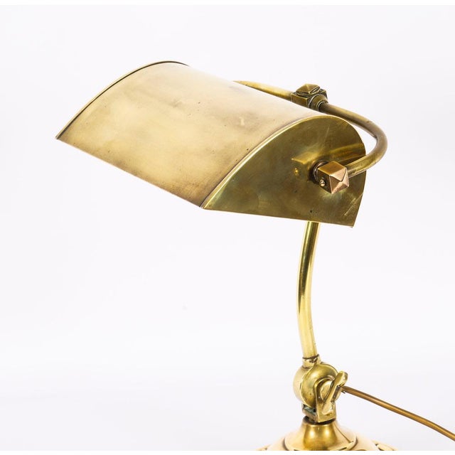 Vintage Art Deco Articulated Brass Desk Lamp, 1920s For Sale - Image 4 of 12