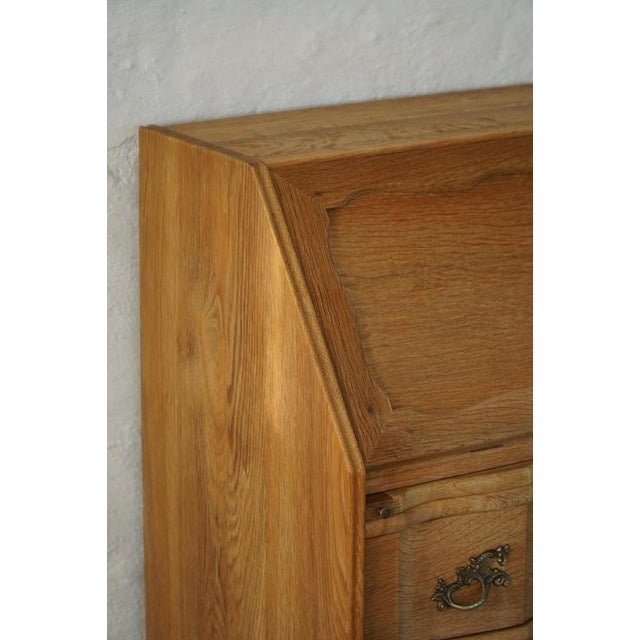 Wood Vintage Danis Oak Drop‑Front Secretaire, 1950s For Sale - Image 7 of 18
