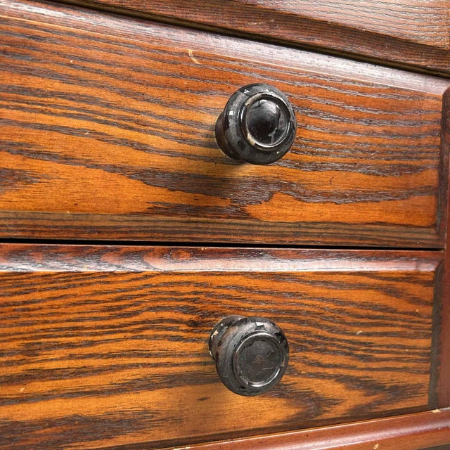 Brown Vintage Japanese Chest of Drawers, 1980s For Sale - Image 8 of 11