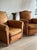 Vintage Pair of French Leather Moustache Chairs For Sale In Denver - Image 6 of 18