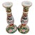 1980s Vintage Rose Medallion Candlestick Holders - A Pair For Sale - Image 4 of 6