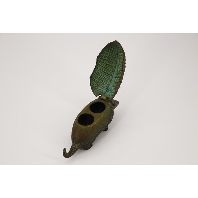 19th Century Victorian Bronze Armadillo Inkwell For Sale - Image 15 of 15