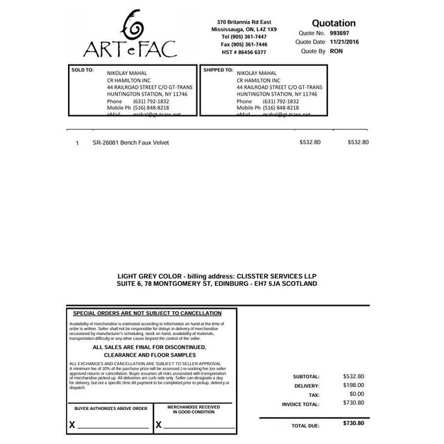 Glamorous Tufted Bench by Artefac For Sale - Image 6 of 7