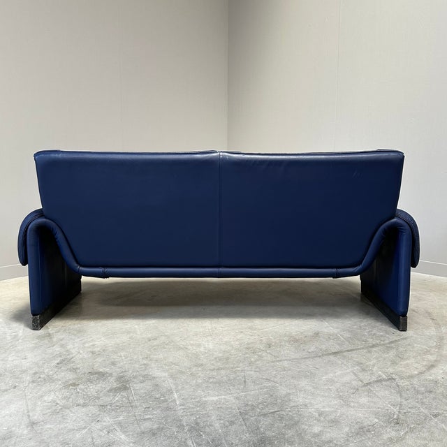 Vintage DS2011 Sofa in Blue Leather from de Sede, 1990s For Sale - Image 11 of 12