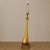Mid 20th Century Vintage Mid-Century Murano Style Handblown Amber & White Art Glass Table Lamp With Brass Base For Sale - Image 5 of 13
