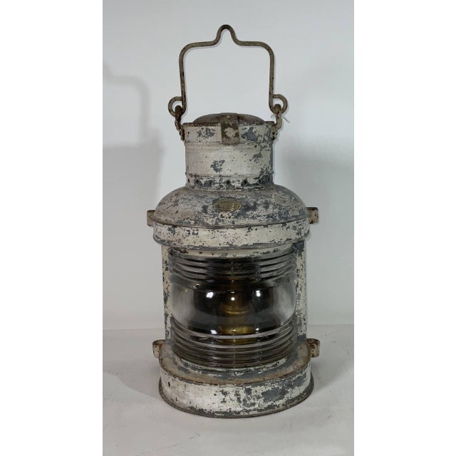 Early 20th Century Sturdy Masthead Lantern by Perko For Sale - Image 5 of 12