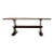 Country English Style Fruitwood Trestle Dining Table For Sale