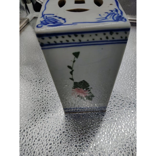 1970s Chinese Square Opium Pillow For Sale In Houston - Image 6 of 7