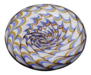 1957 Ercole Barovier Inverted Swirl Murano Bowl