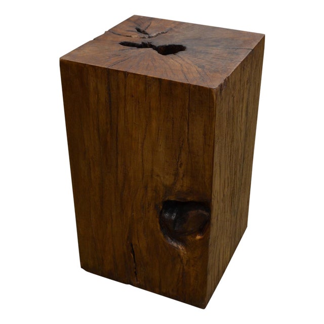 Andrianna Shamaris Tamarind Wood Side Table For Sale