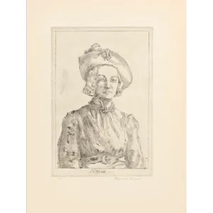 1939 After Reginald Marsh "Felicia", First Edition Period Offset Lithograph