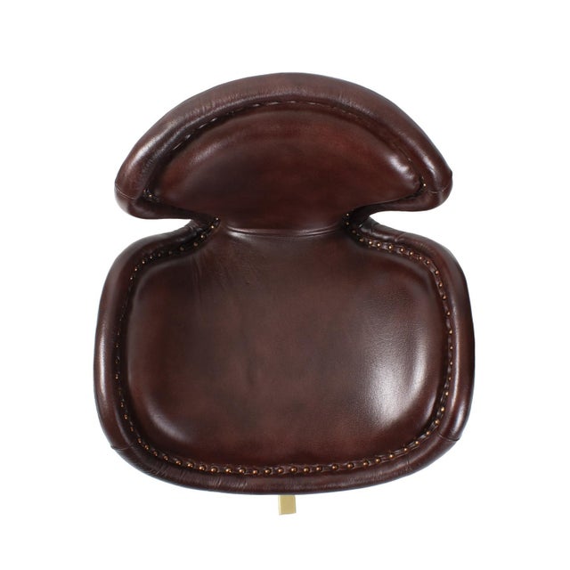 Metal Newcastle Leather Chair For Sale - Image 7 of 11