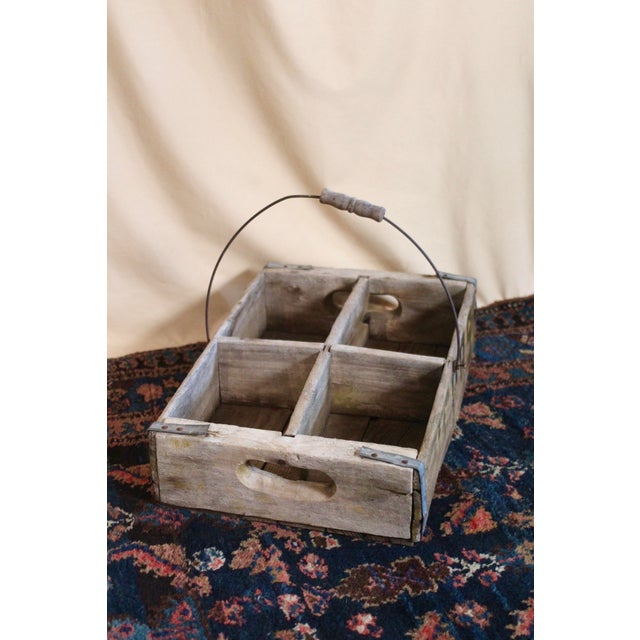 1940s Rustic Herb Wood Crate With a Handle For Sale - Image 11 of 11