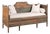 19th Century Swedish Gustavian Original Teal Blue Painted Pine Bench For Sale