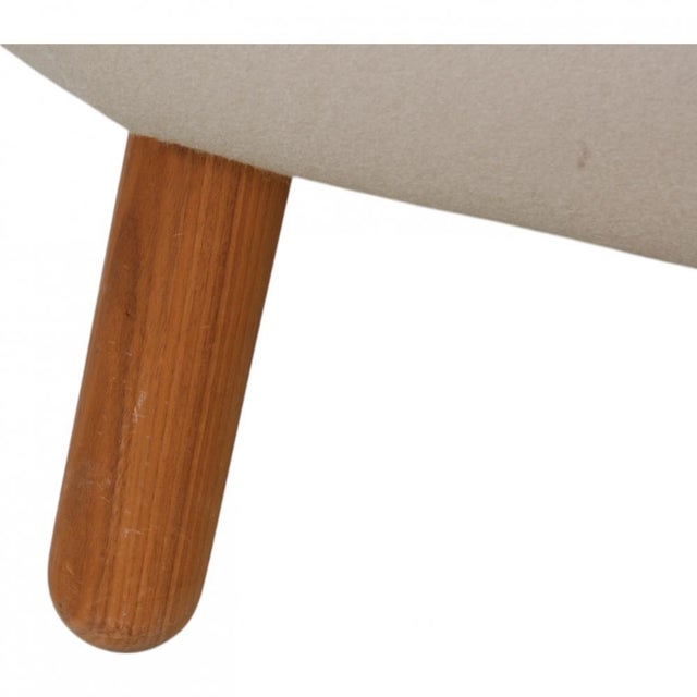 Vintage Pelikan Chair in Beige Fabric by Finn Juhl For Sale - Image 9 of 13