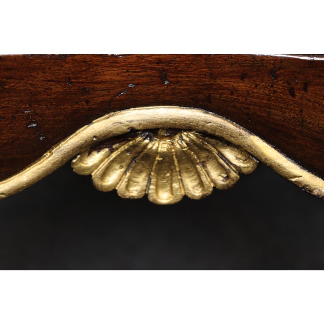 Wood Pair Regency Style Gilt Accent 2 Drawer Nightstands by Auffray For Sale - Image 7 of 10