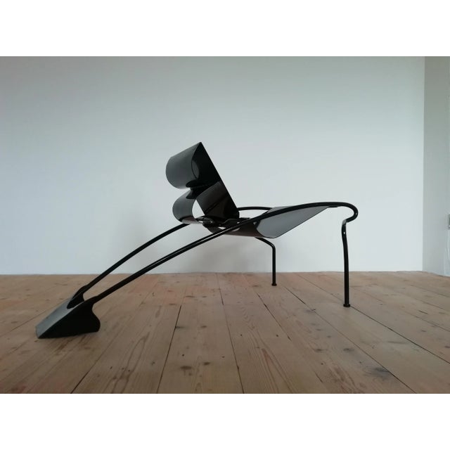 Industrial Solid Metal Chair, 1980s For Sale - Image 3 of 14