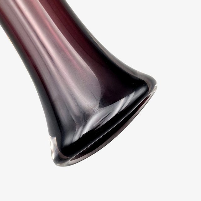 Sommerso Glass Vase by Nils Landberg for Orrefors, 1960s For Sale - Image 9 of 12