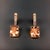 Natural Morganite Diamond Earrings 14k Gold 9.93 TCW Certified For Sale - Image 11 of 18