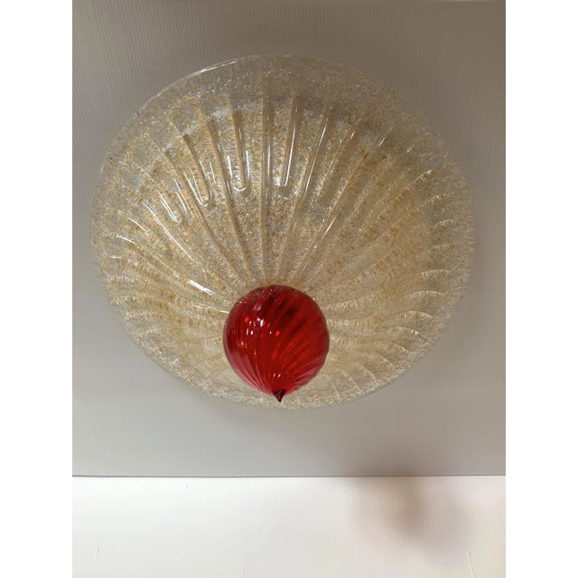 Set of 2 Contemporary Murano Glass Sputnik Flush Mounts For Sale - Image 12 of 13