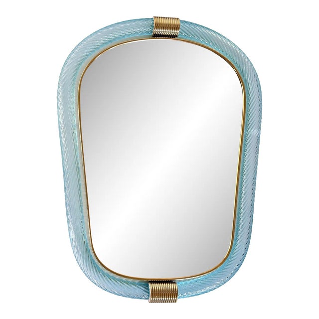 Venetian Azure Mirror with Murano Glass by Simoeng for Simoeng For Sale - Image 6 of 6