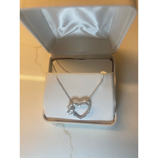 2010s Diamond Heart Pendant For Sale - Image 5 of 5