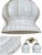 Enhance your home decor with this stylish double-bulb wall sconce featuring a classic brass finish and beautiful white...