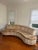 Gorgeous curved 1960’s 2 sectional sofa. Original velvet fabric and a very pretty pattern and color palette. Comfortable...