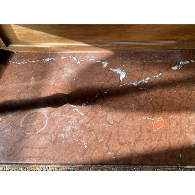 Antique French Renaissance Style Heavily Carved Walnut Buffet Hutch With Glass Doors (Jg) For Sale - Image 16 of 16