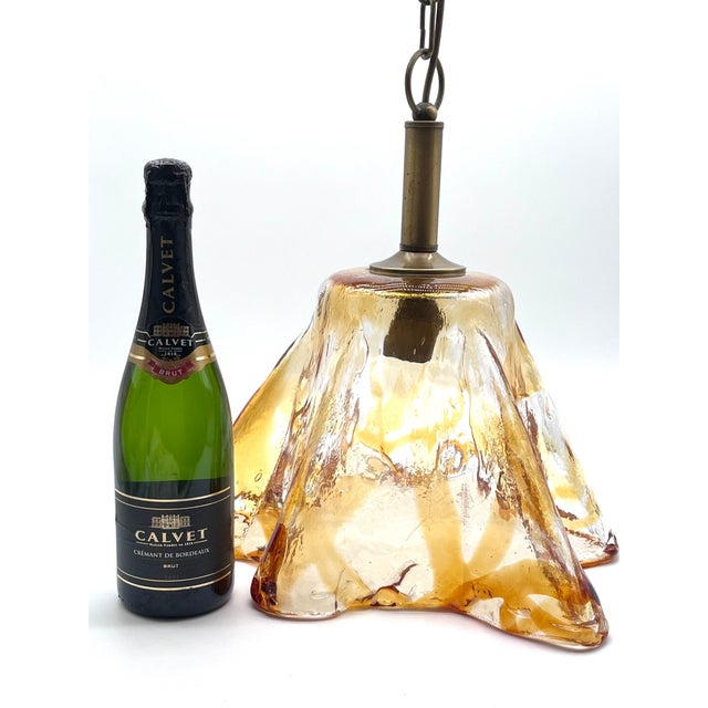 Large Murano Glass Fazzoletto Pendant Lamp, 1970s For Sale - Image 13 of 14