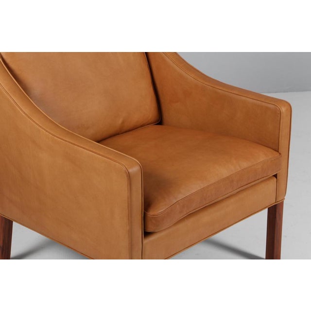 Model 2207 Lounge Chair in Teak and Leather attributed to Børge Mogensen for Fredericia, 1960s For Sale - Image 5 of 8