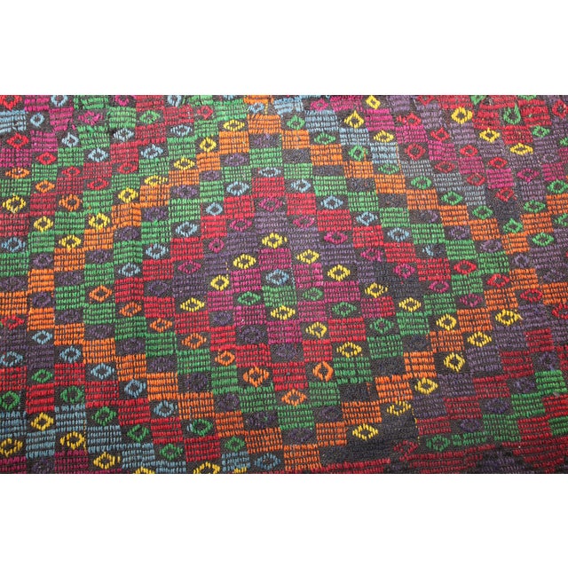 Vintage Nomadic Kilim Rug-6’6’x7’5" For Sale - Image 9 of 14