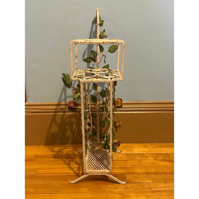 Vintage Tole Umbrella Stand For Sale - Image 4 of 5