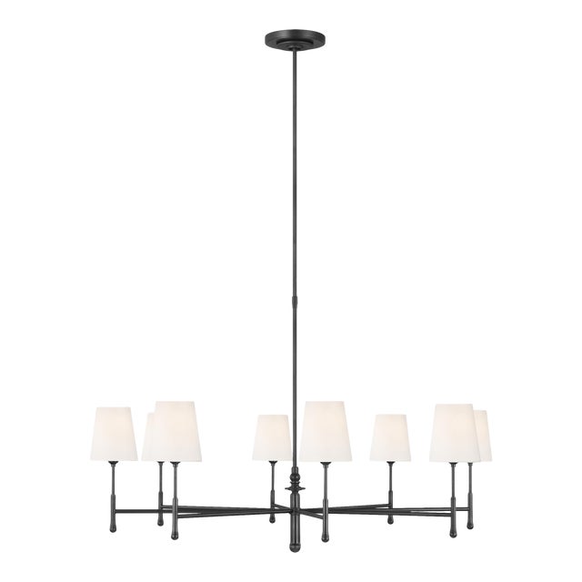 Thomas O'Brien by Visual Comfort Studio Capri Large Chandelier, Black ...