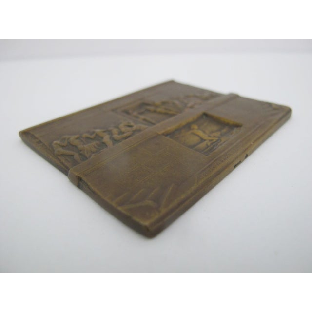 Bronze Medal Plaque Albert Bartholomé Aux Morts French Père-Lachaise H. Kautsch For Sale In Portland, OR - Image 6 of 8