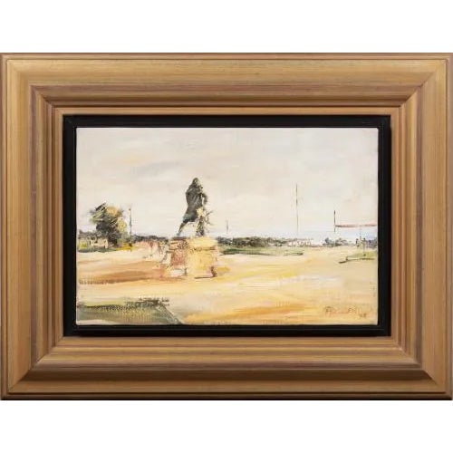 Dagoberto Silva, Man of Leme-Porto, Oil on Canvas For Sale