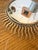 Metal Patinated Gold Sunburst Mirror, 1970s For Sale - Image 7 of 18
