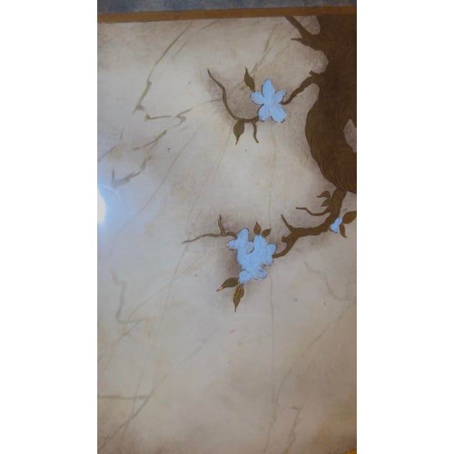 Mastercraft Rare Hollywood Regency 4-Door Black Lacquer Sideboard, Structural Brass Inserts (100+ Pieces), Mastercraft/ William Doezema Style, Circa 1970 For Sale - Image 4 of 14