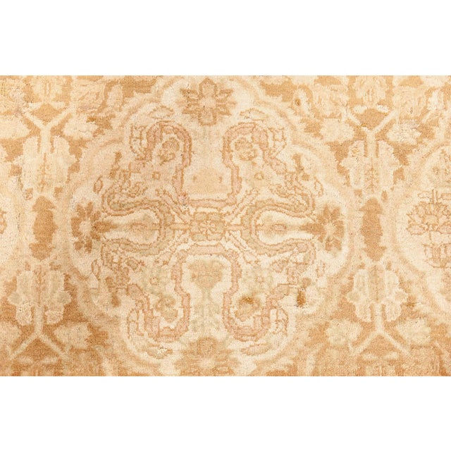 Late 19th Century Fine Antique Indian Amritsar Handmade Wool Rug For Sale - Image 5 of 12